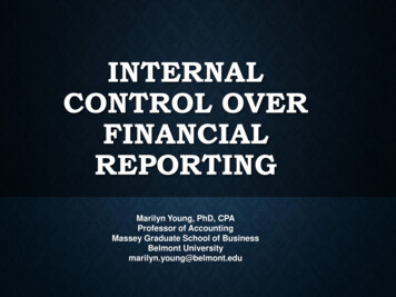 Internal Control Over Financial Reporting - Acc