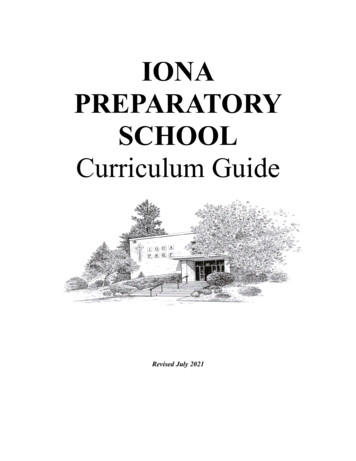 Iona Prep Curriculum Guide