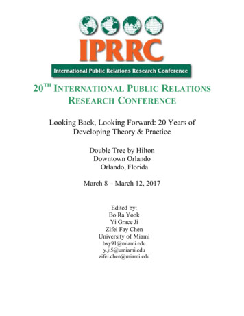 20 International Public Relations Research Conference