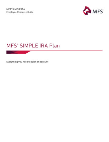 MFS SIMPLE IRA Plan