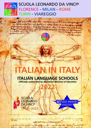 Italian Language Brochure - Scuola Leonardo