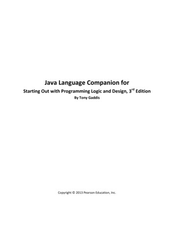 Java Language Companion For - Florida State College