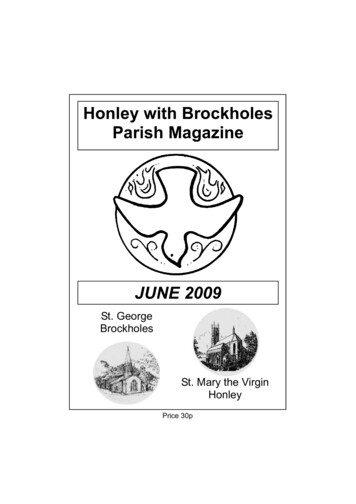Honley With Brockholes Parish Magazine - Microsoft