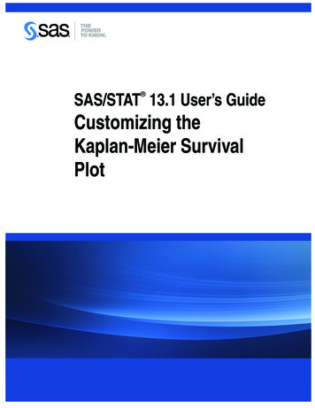 Customizing The Kaplan-Meier Survival Plot - SAS