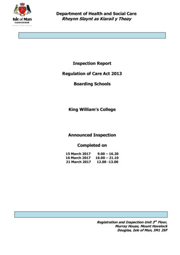 King William's College - Isle Of Man Government