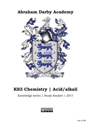 ADA - KS3. Knowledge Series Chemistry Acids And Alkalis Kevin .