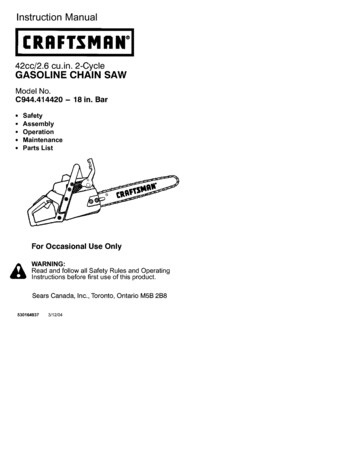 Instruction Manual - Sears Parts Direct
