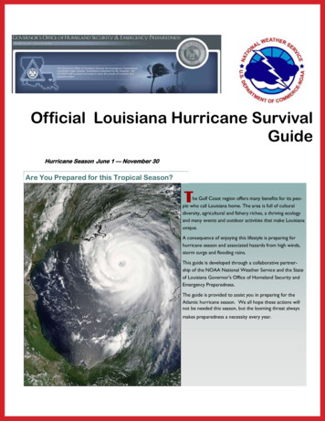 Official Louisiana Hurricane Survival Guide - LSP