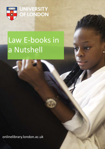 Law Ebooks In A Nutshell - University Of London Worldwide