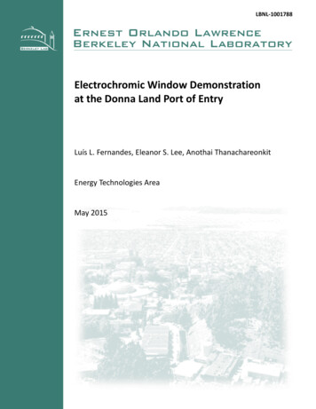 Electrochromic Window Demonstration At The Donna Land Port Of Entry