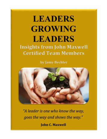 Insights From John Maxwell Certified Team Members - Jamy Bechler