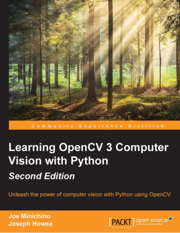Learning OpenCV 3 Computer Vision With Python - AIIDE-CoE
