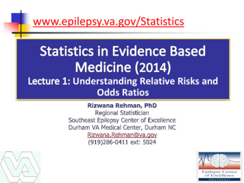 Statistics In Evidence Based Medicine - Veterans Affairs