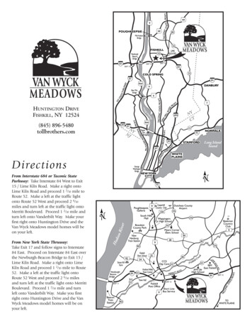 Van Wyck Meadows Brochure 9/03 - Toll Brothers Luxury Homes