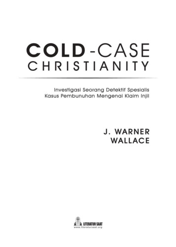 COLD-CASE CHRISTIANITY - Literatur Saat
