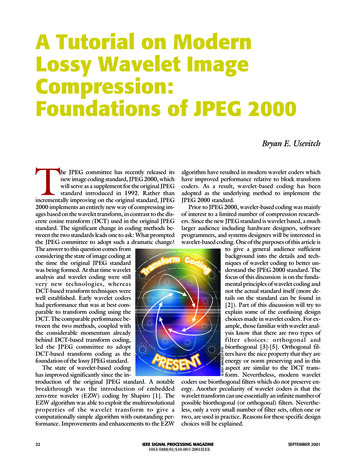 A Tutorial On Modern Lossy Wavelet Image Compression: Foundations Of .