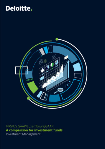 IFRS/US GAAP/Luxembourg GAAP: A Comparison For Investment Funds - Deloitte