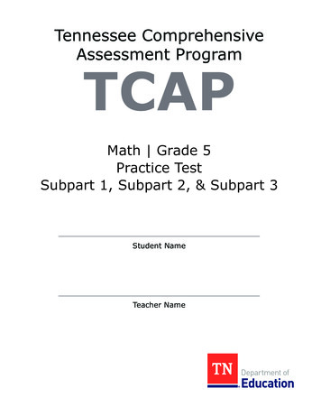 Math Grade 5 TCAP Practice Test - Claiborne County Schools