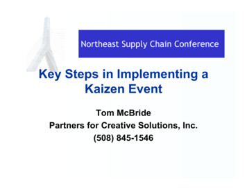 Key Steps In Implementing A Kaizen Event - NESCON 2022