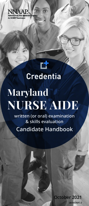 Maryland NURSE AIDE - Credentia