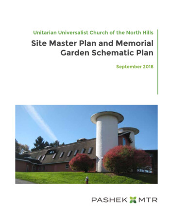 Memorial Garden Site Master Plan - Unitarian Universalist Church Of The .