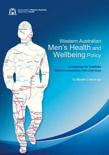 Western Australian Men's Health And Wellbeing Policy