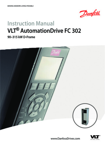 Instruction Manual VLT AutomationDrive FC 302 90-315 KW D-Frame