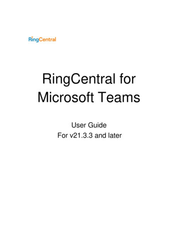 RingCentral For Microsoft Teams