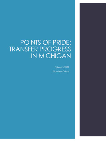 Points Of Pride: Transfer Progress In Michigan - MCCA
