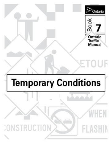 Ontario Traffic Manual, Book 7 - INPS Graphic Solutions