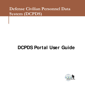 DCPDS Portal User Guide