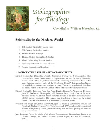 Spirituality In The Modern World - Creighton University