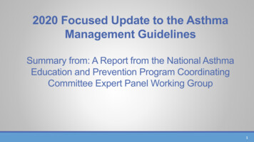 2020 Focused Update To The Asthma Management Guidelines