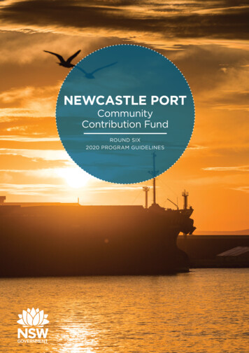 NEWCASTLE PORT Community Contribution Fund - New South Wales