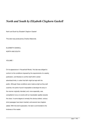 North And South By Elizabeth Cleghorn Gaskell - Full Text Archive