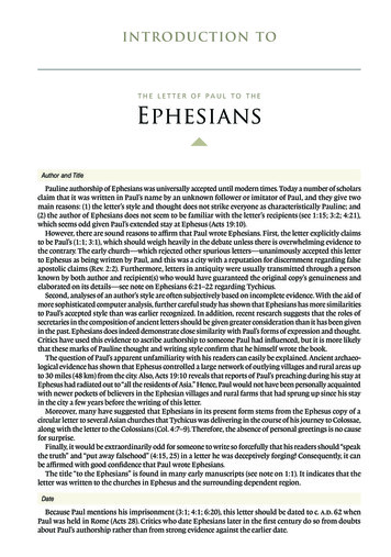 ESV Study Bible: Ephesians Excerpt
