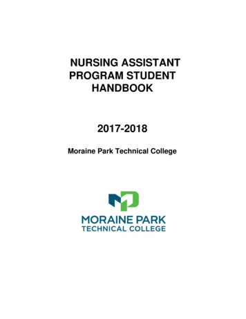 Nursing Assistant Program Student Handbook 2017-2018