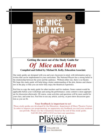 Of Mice And Men Study Guide