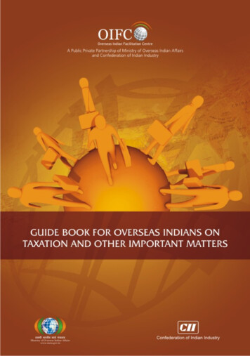 Guide Book For Overseas Indians On - Ministry Of External Affairs