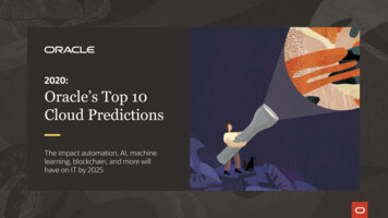 2020: Oracle's Top 10 Cloud Predictions