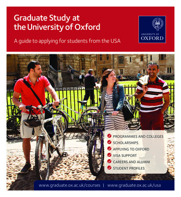 Graduate Study At The University Of Oxford - Mount Holyoke College