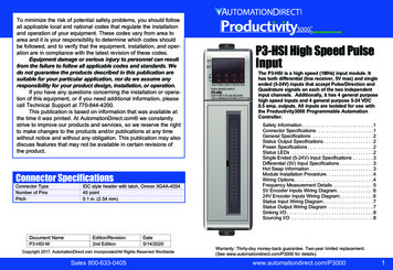 P3-HSI High Speed Pulse 1234 Input 1A 1B 1Z 2A 2B 2Z