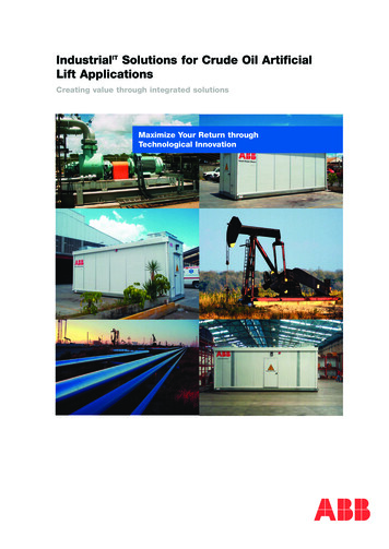 IndustrialIT Solutions For Crude Oil Artificial Lift Applications - ABB