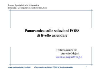Panoramica Soluzioni FOSS - Università Degli Studi Di Padova