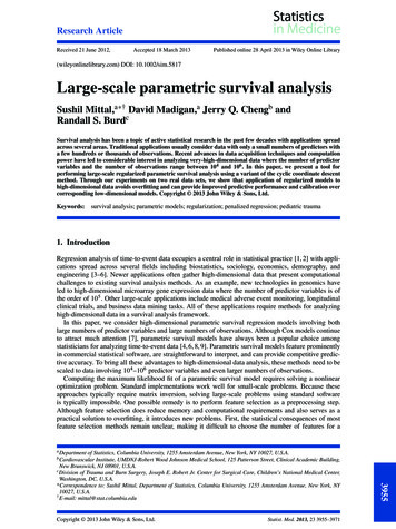 Large-scale Parametric Survival Analysis