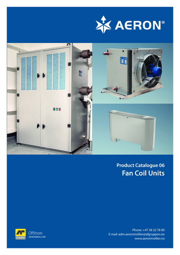 Product Catalogue 06 Fan Coil Units - Afgruppen 