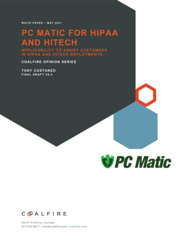 PC Matic For HIPAA HITECH