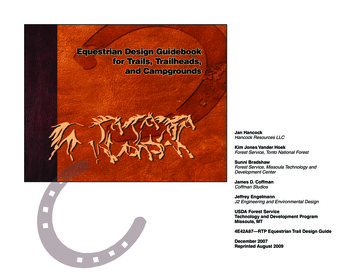 Equestrian Design Guidebook For Trails, Trailheads, And Campgrounds
