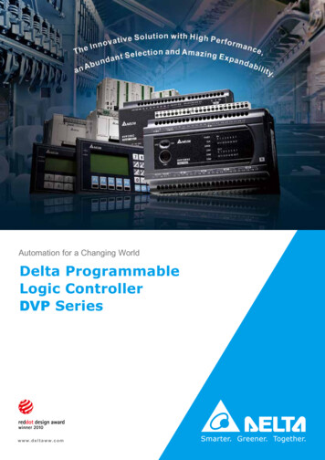 Automation For A Changing Orld Delta Programmable Logic Controller