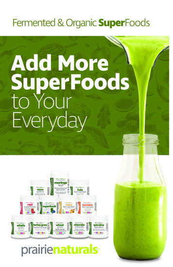 Add More SuperFoods To Your Everyday